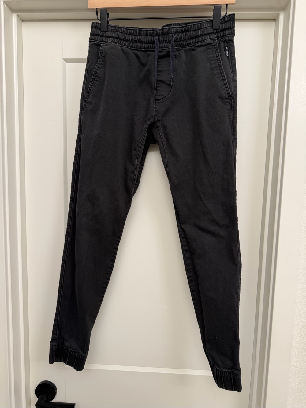 Hollister Black Jogger Pants with Drawstring Waist